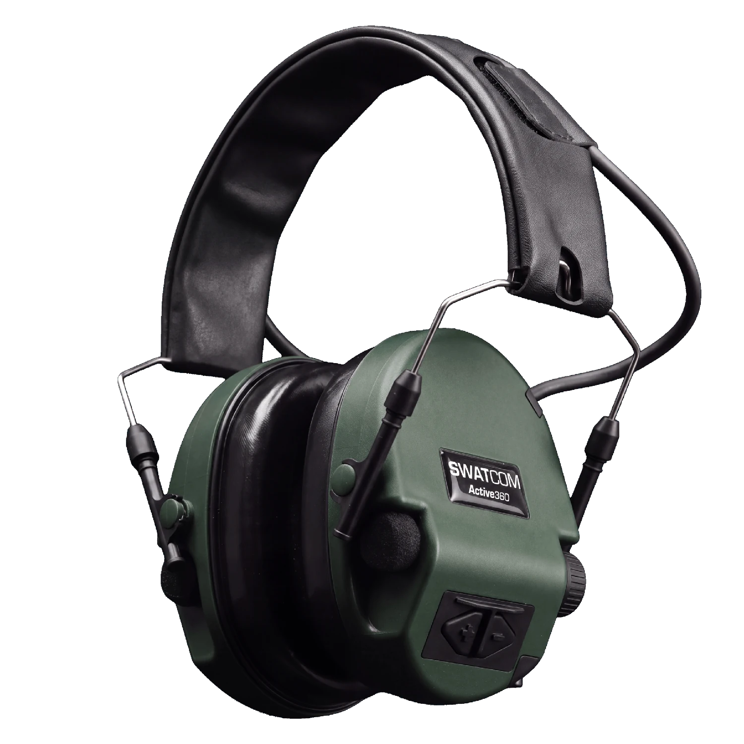 SWATCOM Active360 electronic ear defenders in green