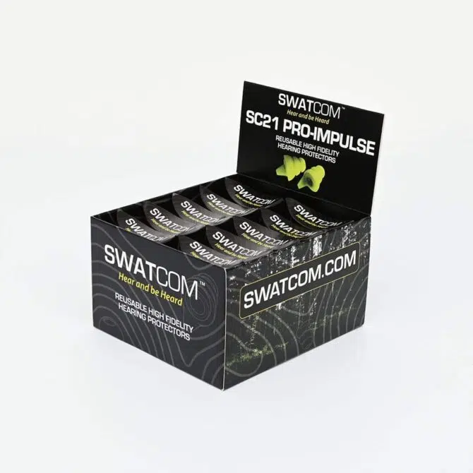 SWATCOM SC21 Pro Impulse Universal in ear hearing protection (10 Pack)