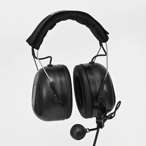 SWATCOM A-KABEL Headband Headset with Neutrik NC5MX Male 5 Pole Connector