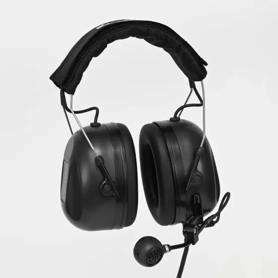 SWATCOM A-KABEL Headband Headset with Neutrik NC5MX Male 5 Pole Connector