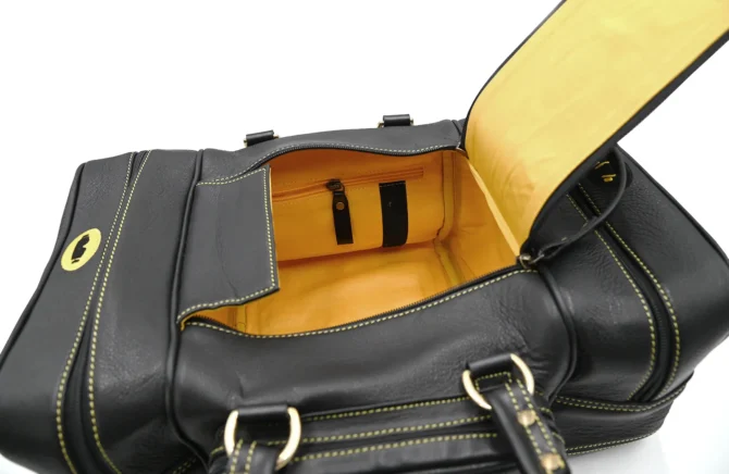 SWATCOM Black Leather Range Bag - Image 3