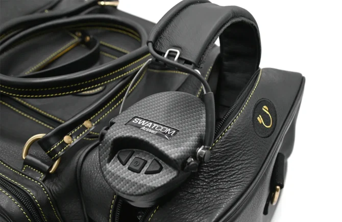 SWATCOM Black Leather Range Bag - Image 2