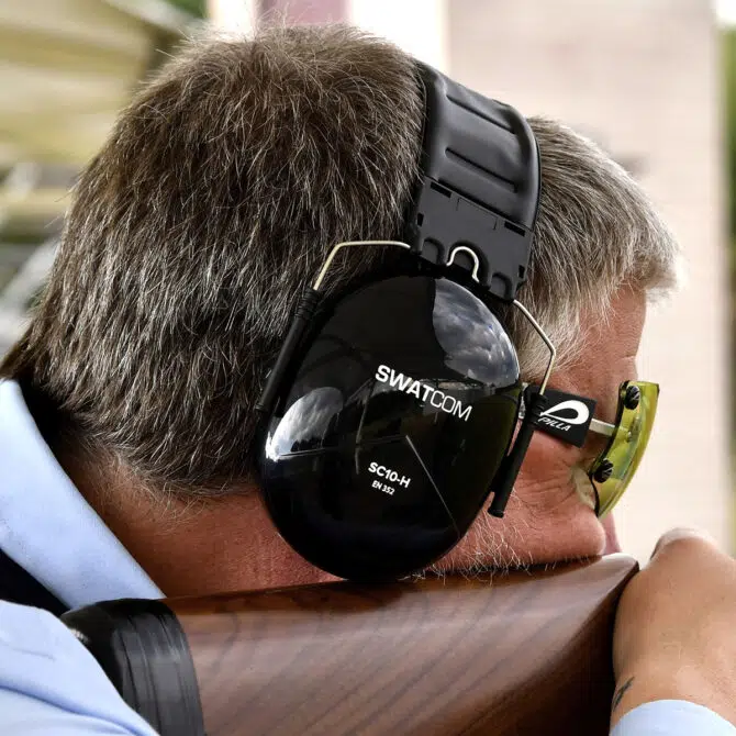 SC10 Passive Shooting Ear Protection Worn