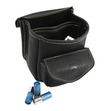 SWATCOM Black Leather Shotgun Cartridge Pouch