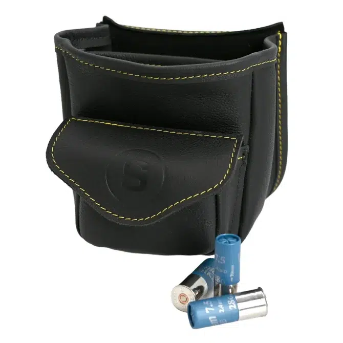 SWATCOM Black Leather Shotgun Cartridge Pouch - Image 2