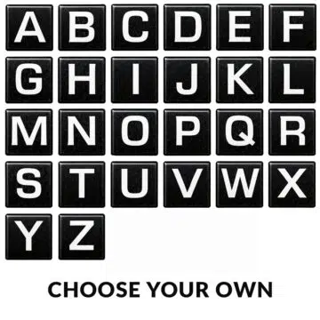 Custom Letter Stickers