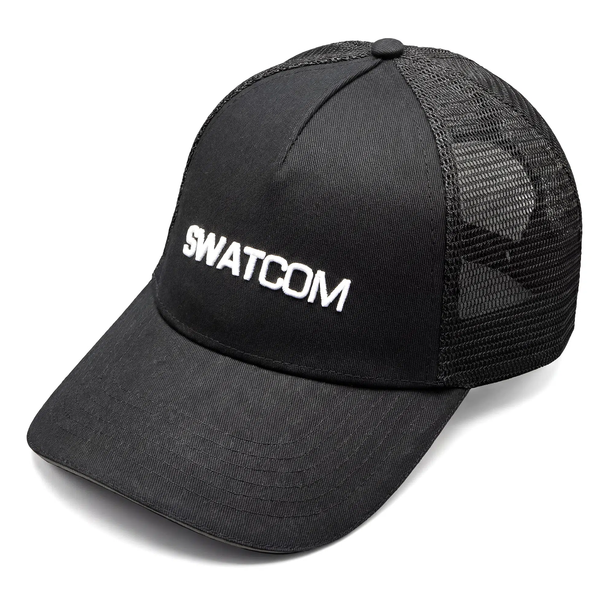 SWATCOM Black Half-Mesh Shooting Cap - Image 3