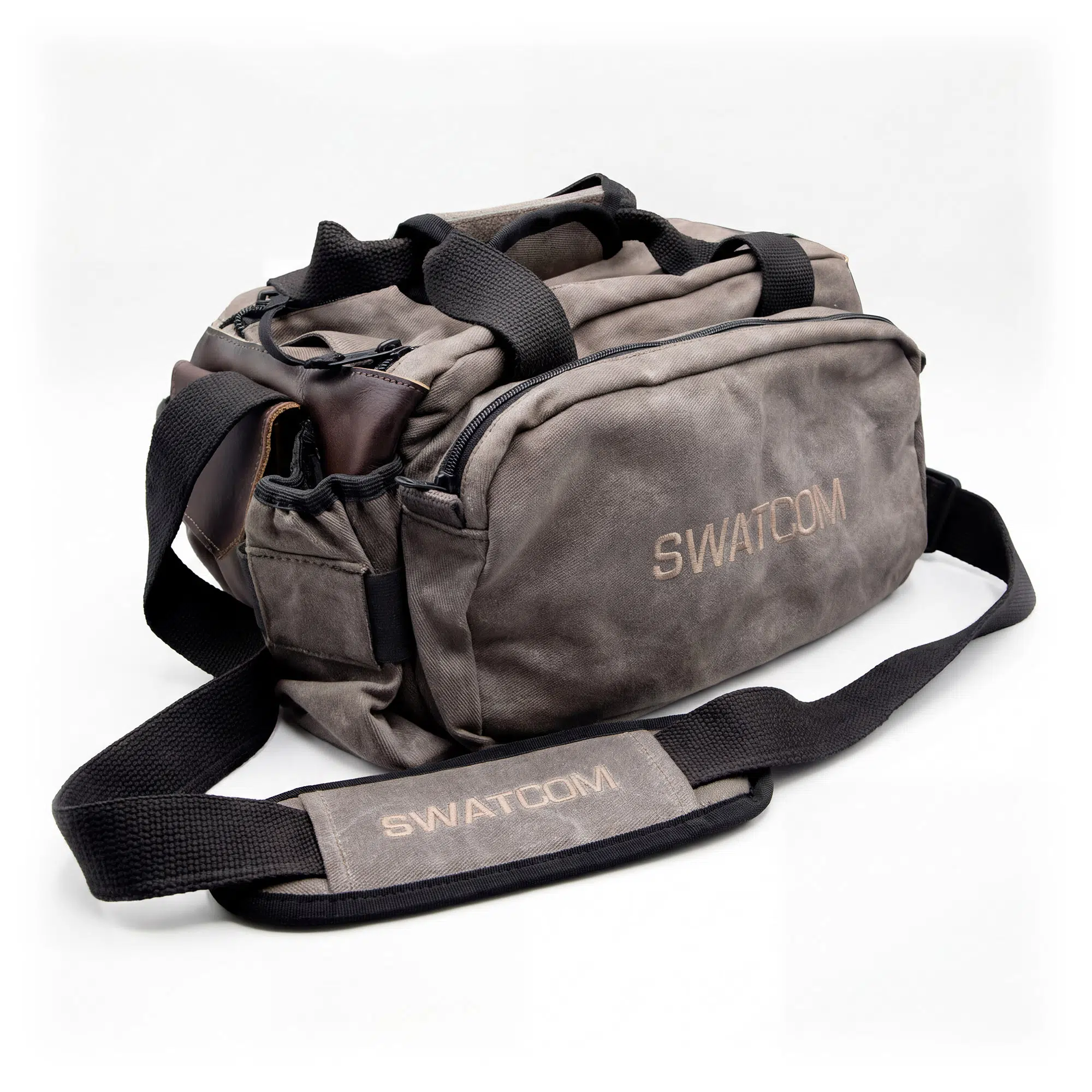 SWATCOM Brown Canvas Range Bag - Medium - Image 3