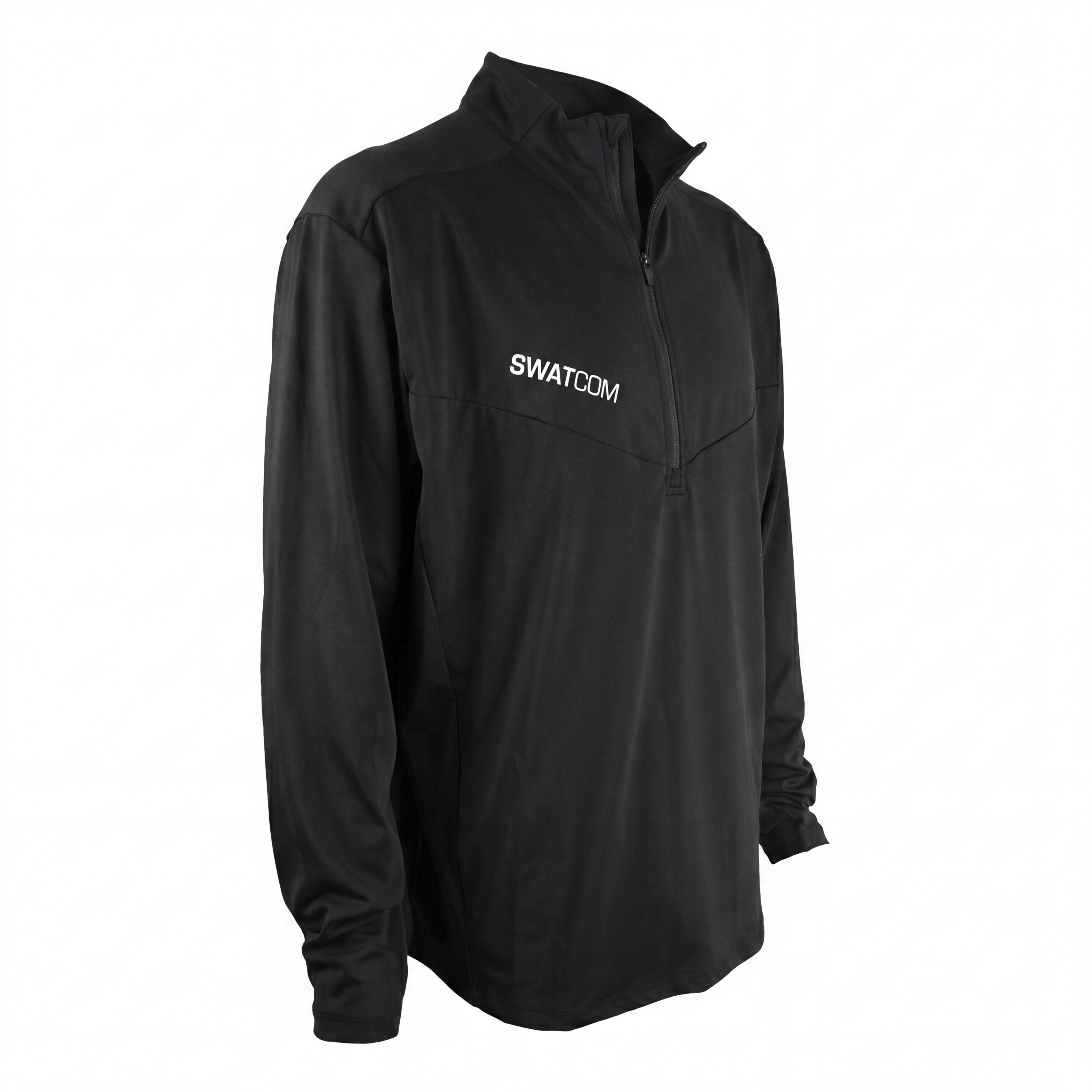 SWATCOM Mens Quarterzip - Black - Image 2
